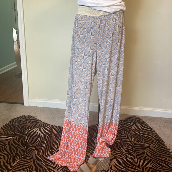 Vintage America Pants - PRE-OWNED VINTAGE AMERICA BOHO WIDE LEG PANTS